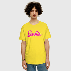 Футболка оверсайз мужская Барби 3, цвет: желтый — фото 2