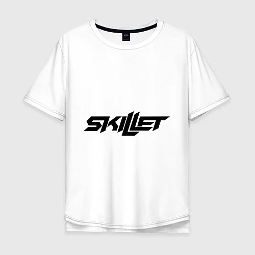 Мужская футболка оверсайз Skillet / Белый – фото 1