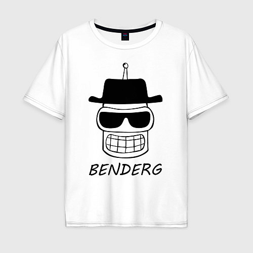 Мужская футболка оверсайз Benderg / Белый – фото 1