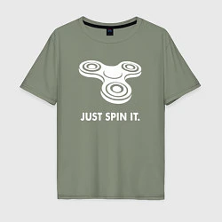 Мужская футболка оверсайз Just spin it