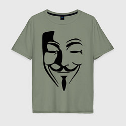 Мужская футболка оверсайз Vendetta Mask