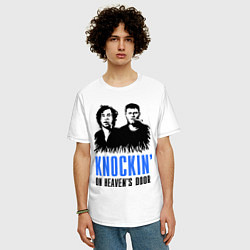 Футболка оверсайз мужская Knockin on heaven's door, цвет: белый — фото 2
