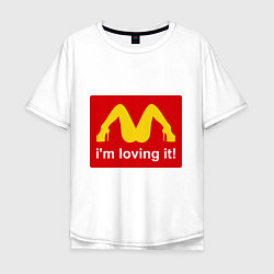 Мужская футболка оверсайз Im lovin it!