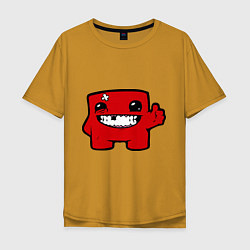 Мужская футболка оверсайз Super Meat Boy