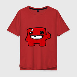 Мужская футболка оверсайз Super Meat Boy