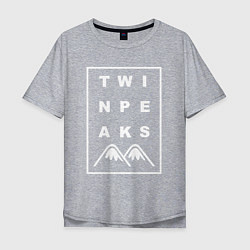 Футболка оверсайз мужская Twin Peaks, цвет: меланж