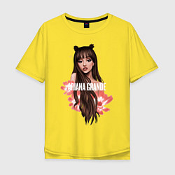 Мужская футболка оверсайз Ariana Grande: Flowers