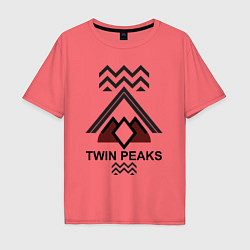 Мужская футболка оверсайз Twin Peaks House