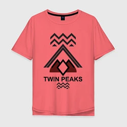 Мужская футболка оверсайз Twin Peaks House