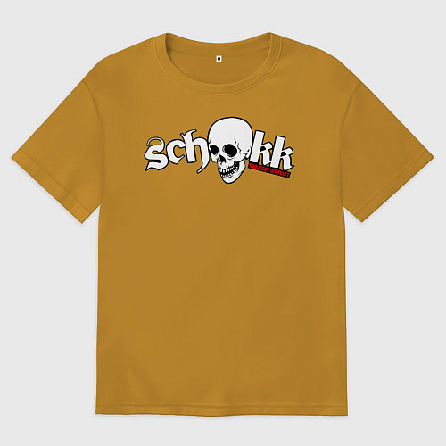 Мужская футболка оверсайз Schokk / Горчичный – фото 1