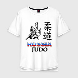 Мужская футболка оверсайз Russia Judo