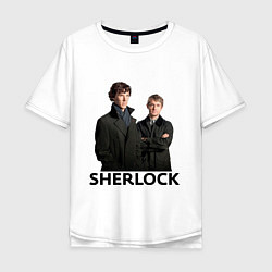 Мужская футболка оверсайз Sherlock