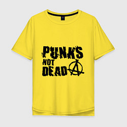 Мужская футболка оверсайз Punks not dead