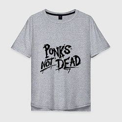 Мужская футболка оверсайз Punks not dead