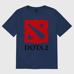 Мужская футболка оверсайз Dota 2: Logo