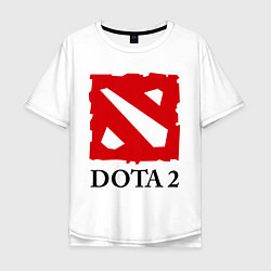 Мужская футболка оверсайз Dota 2: Logo