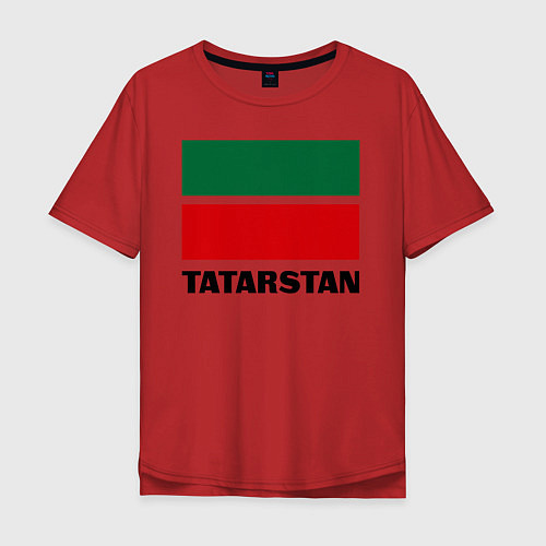 Мужская футболка оверсайз Флаг Татарстана / Красный – фото 1