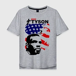 Футболка оверсайз мужская Mike Tyson: USA Boxing, цвет: меланж
