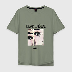 Мужская футболка оверсайз Dead Inside
