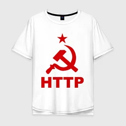 Футболка оверсайз мужская HTTP СССР, цвет: белый