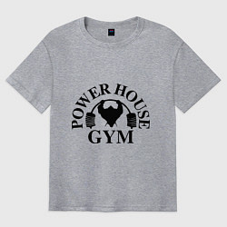 Футболка оверсайз мужская Power House Gym, цвет: меланж