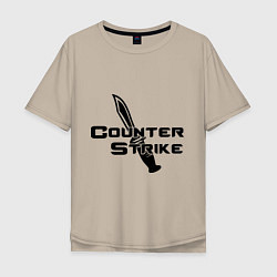 Мужская футболка оверсайз Counter Strike: Knife