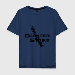 Мужская футболка оверсайз Counter Strike: Knife