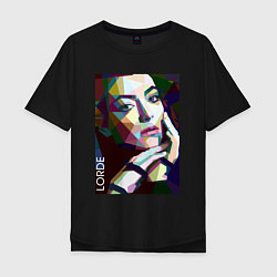 Футболка оверсайз мужская Lorde Art, цвет: черный