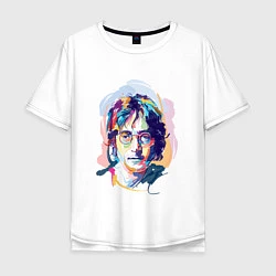 Мужская футболка оверсайз John Lennon: Art