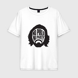 Мужская футболка оверсайз No Pirlo, No Party