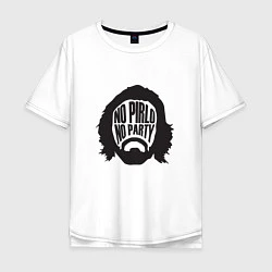 Мужская футболка оверсайз No Pirlo, No Party