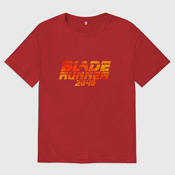 Футболка оверсайз мужская Blade Runner 2049, цвет: красный
