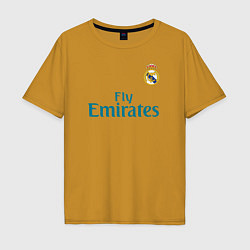 Футболка оверсайз мужская Real Madrid: Ronaldo 07, цвет: горчичный