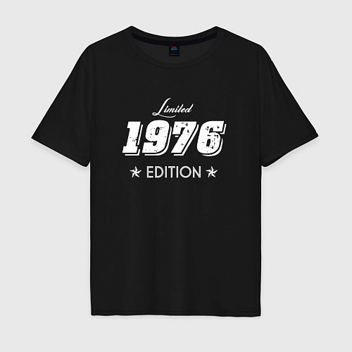 Мужская футболка оверсайз Limited Edition 1976 / Черный – фото 1