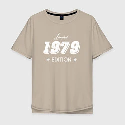 Футболка оверсайз мужская Limited Edition 1979, цвет: миндальный