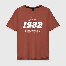 Футболка оверсайз мужская Limited Edition 1982, цвет: кирпичный