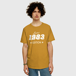 Футболка оверсайз мужская Limited Edition 1983, цвет: горчичный — фото 2