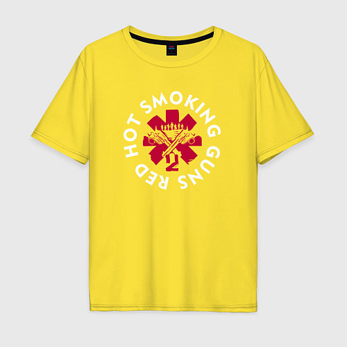 Мужская футболка оверсайз Red Hot / Желтый – фото 1