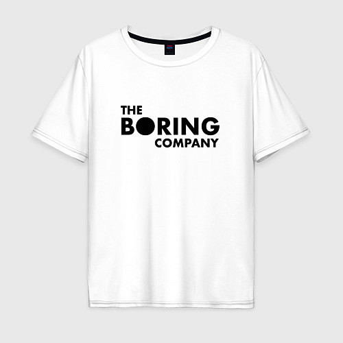 Мужская футболка оверсайз The boring company / Белый – фото 1