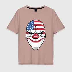 Футболка оверсайз мужская American Mask, цвет: пыльно-розовый