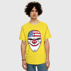 Футболка оверсайз мужская American Mask, цвет: желтый — фото 2