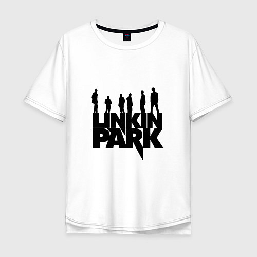 Мужская футболка оверсайз Linkin Park / Белый – фото 1