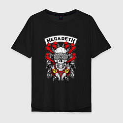 Мужская футболка оверсайз Megadeth Rocker