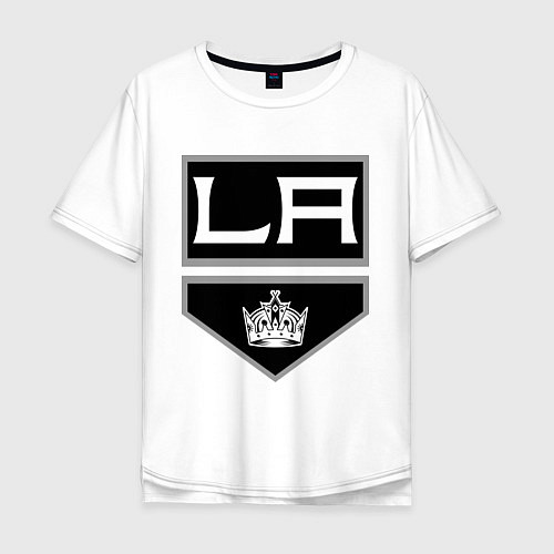 Мужская футболка оверсайз Los Angeles Kings / Белый – фото 1