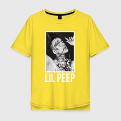 Мужская футболка оверсайз Lil Peep: White Style