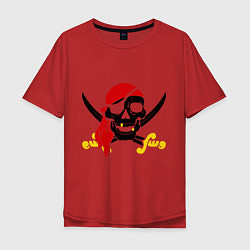 Мужская футболка оверсайз Пиратская футболка