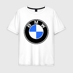 Мужская футболка оверсайз Logo BMW