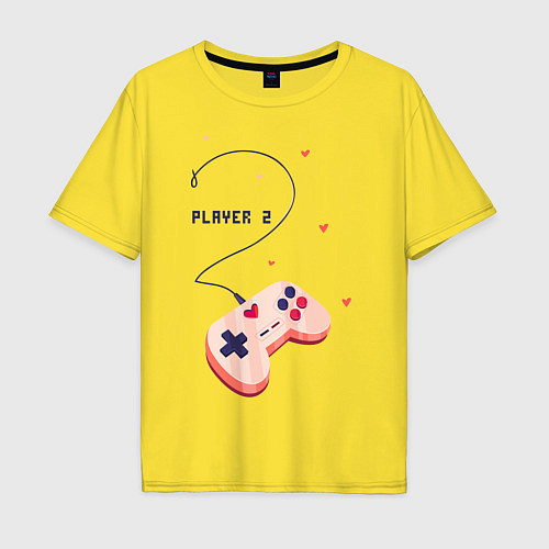Мужская футболка оверсайз Perfect Team: Player 1 / Желтый – фото 1