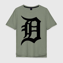 Футболка оверсайз мужская Detroit Tigers, цвет: авокадо