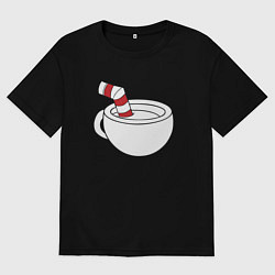Мужская футболка оверсайз Red Cuphead